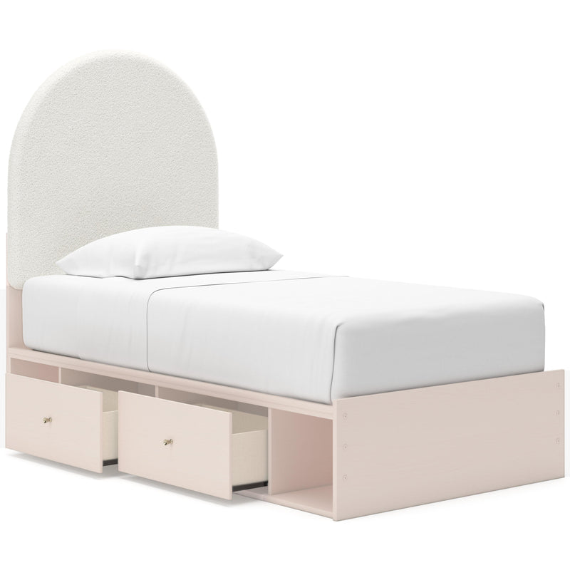 Signature Design by Ashley Wistenpine Twin Upholstered Panel Bed with Storage B1323-53/B1323-52/B1323-50/B1323-50/B100-11 IMAGE 2