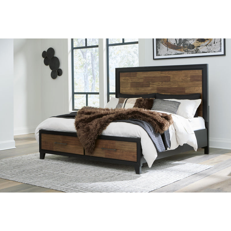 Signature Design by Ashley Kraeburn Queen Panel Bed with Storage B496-57/B496-54S/B496-197 IMAGE 6