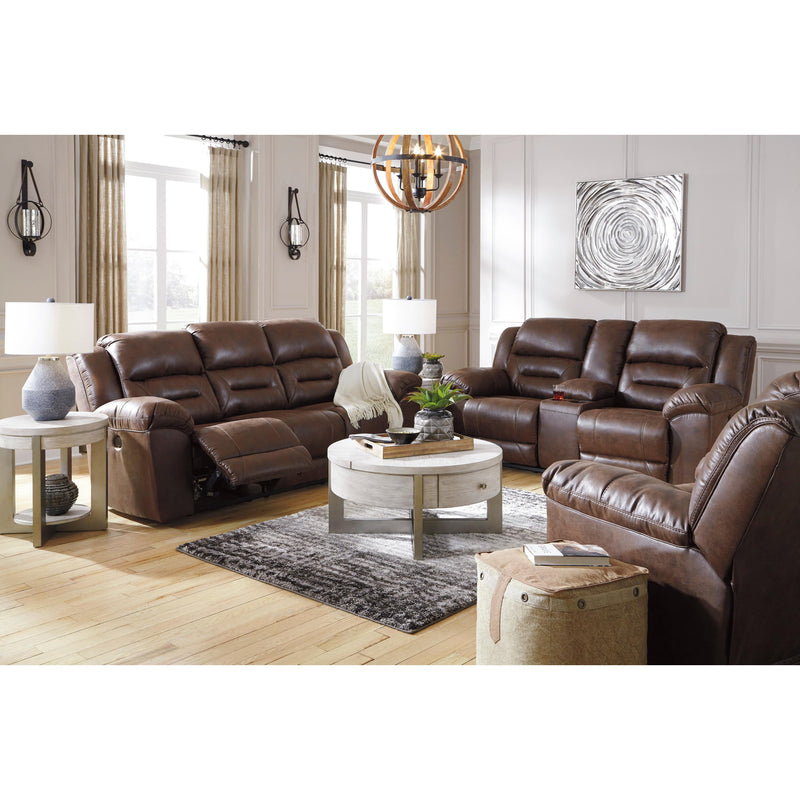 Signature Design by Ashley Stoneland Power Reclining Leather Look Loveseat with Console 3990496C IMAGE 10