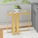 !nspire Paxton 501-167GL Accent Table - Brushed Gold IMAGE 2