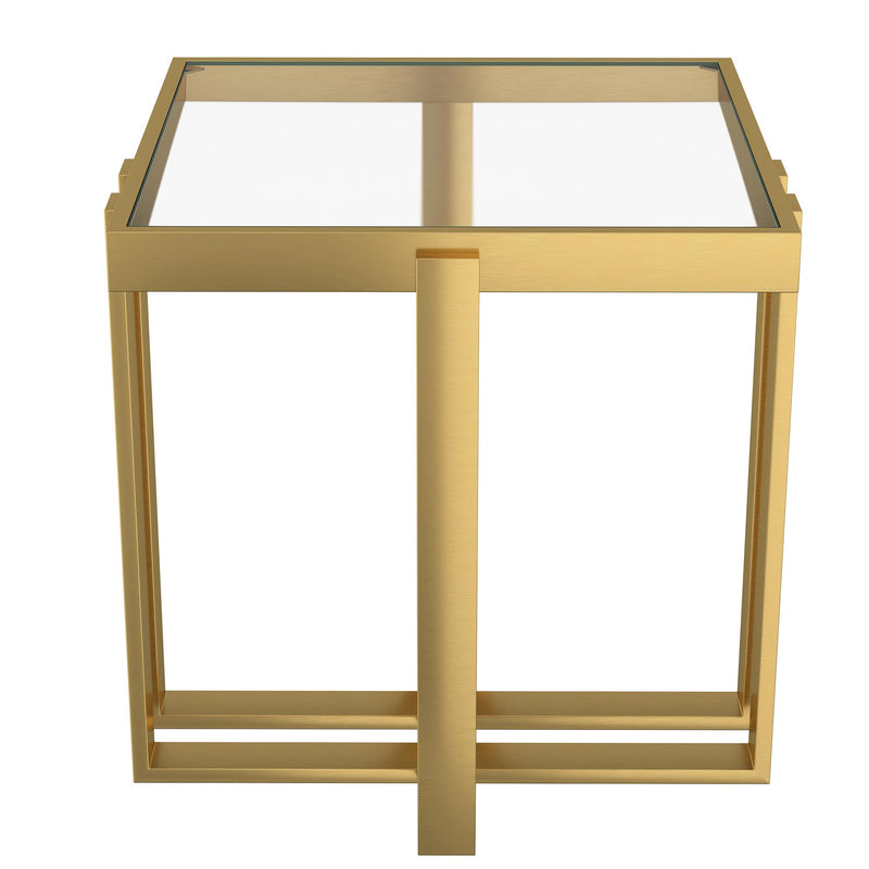 !nspire Paxton 501-167GL Accent Table - Brushed Gold IMAGE 4