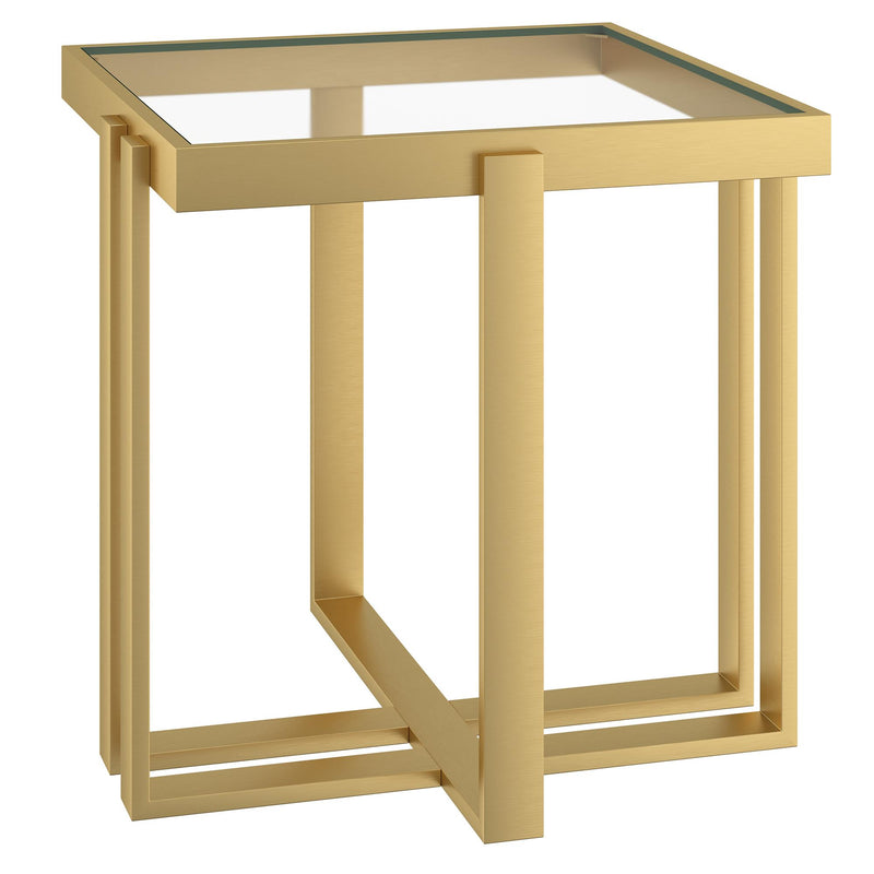 !nspire Paxton 501-167GL Accent Table - Brushed Gold IMAGE 5