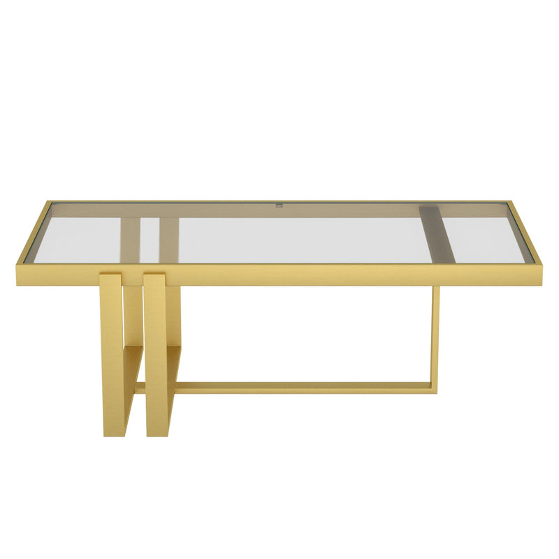 !nspire Paxton 301-167GL Rectangular Coffee Table - Brushed Gold IMAGE 5