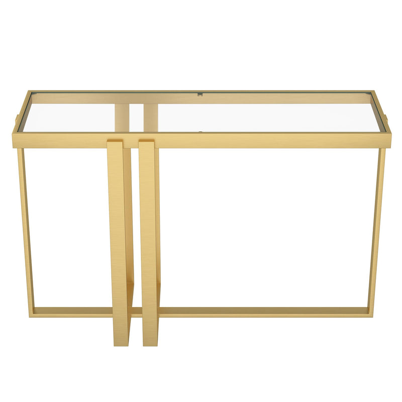 !nspire Paxton 502-167GL Console Table - Brushed Gold IMAGE 3