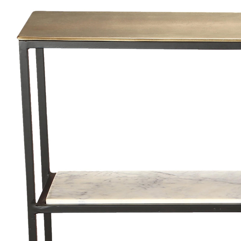 !nspire Izzy 502-179GL_BK Console Table - Antique Gold and Black IMAGE 7