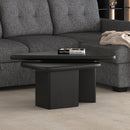 !nspire Draco 303-155BLK 2 pc Coffee Table Set - Black IMAGE 2