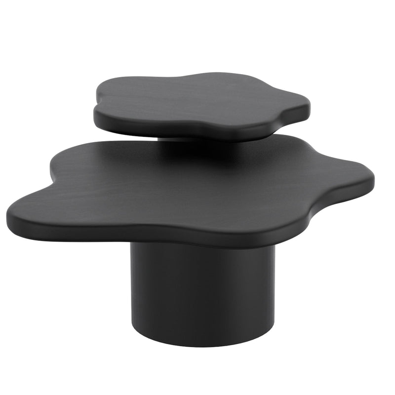 !nspire Mayal 303-149BLK 2pc Coffee Table Set - Black IMAGE 3