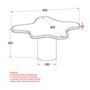 !nspire Mayal 303-149WAL 2 pc Coffee Table Set - Walnut IMAGE 7