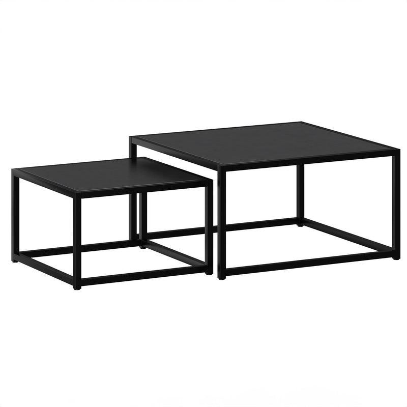 !nspire Quinn 303-524BK 2pc Coffee Table Set - Black IMAGE 1