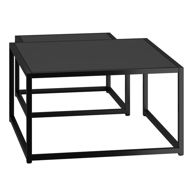 !nspire Quinn 303-524BK 2pc Coffee Table Set - Black IMAGE 3