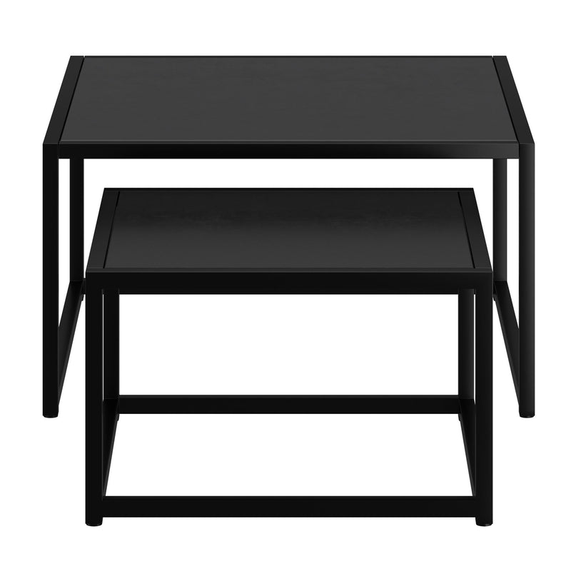 !nspire Quinn 303-524BK 2pc Coffee Table Set - Black IMAGE 5