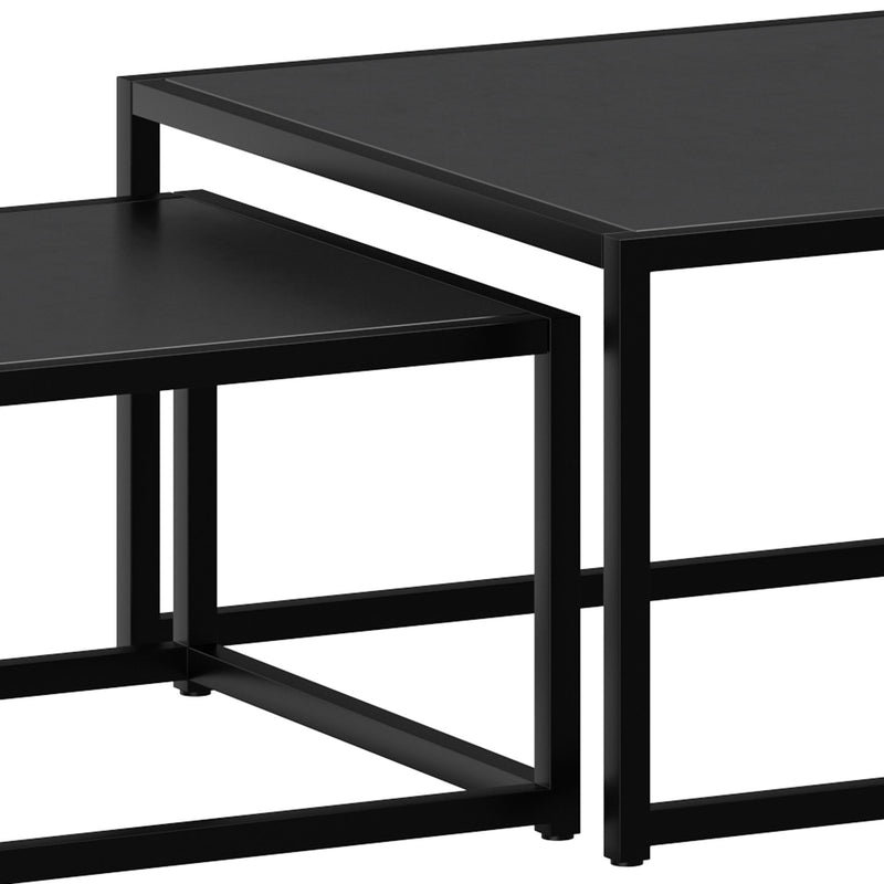 !nspire Quinn 303-524BK 2pc Coffee Table Set - Black IMAGE 7