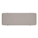 Worldwide Home Furnishings Erzo 402-136GRY Storage Ottoman Bench - Warm Grey and Black IMAGE 6