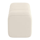 Worldwide Home Furnishings Rigel 402-133IV Large Ottoman Bench - Ivory Boucle IMAGE 4