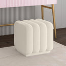 Worldwide Home Furnishings Rigel 402-133SM_IV Small Square Ottoman - Ivory Boucle IMAGE 2