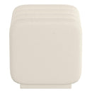 Worldwide Home Furnishings Rigel 402-133SM_IV Small Square Ottoman - Ivory Boucle IMAGE 4