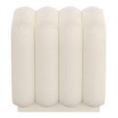 Worldwide Home Furnishings Rigel 402-133SM_IV Small Square Ottoman - Ivory Boucle IMAGE 5