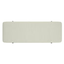 Worldwide Home Furnishings Erzo 402-136WT Storage Ottoman Bench - White and Black IMAGE 6