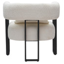 !nspire Scarlet 403-108IV Accent Chair - Ivory Boucle and Black IMAGE 3