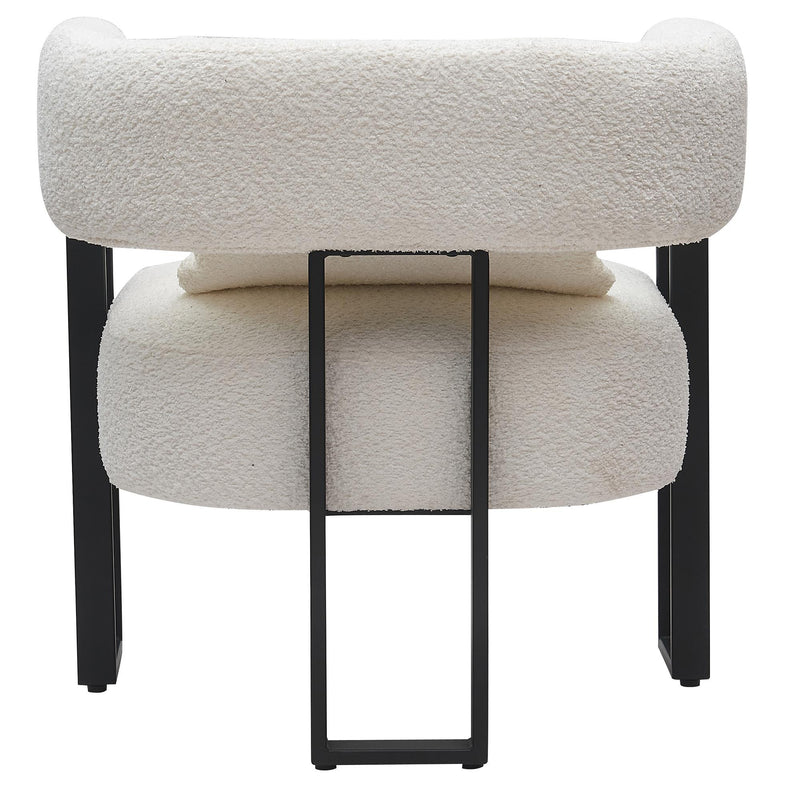 !nspire Scarlet 403-108IV Accent Chair - Ivory Boucle and Black IMAGE 3