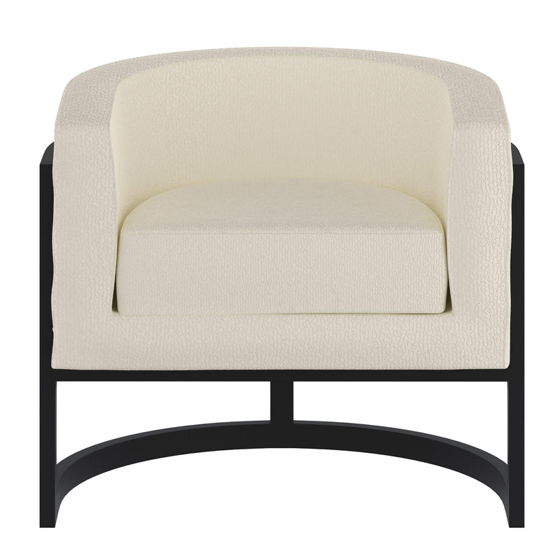 !nspire Zhuri 403-120IV Accent Chair - Ivory Boucle and Black IMAGE 5