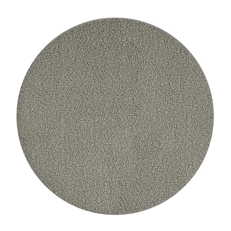 !nspire Novar 402-670WGY Round Ottoman - Warm Grey Boucle IMAGE 6