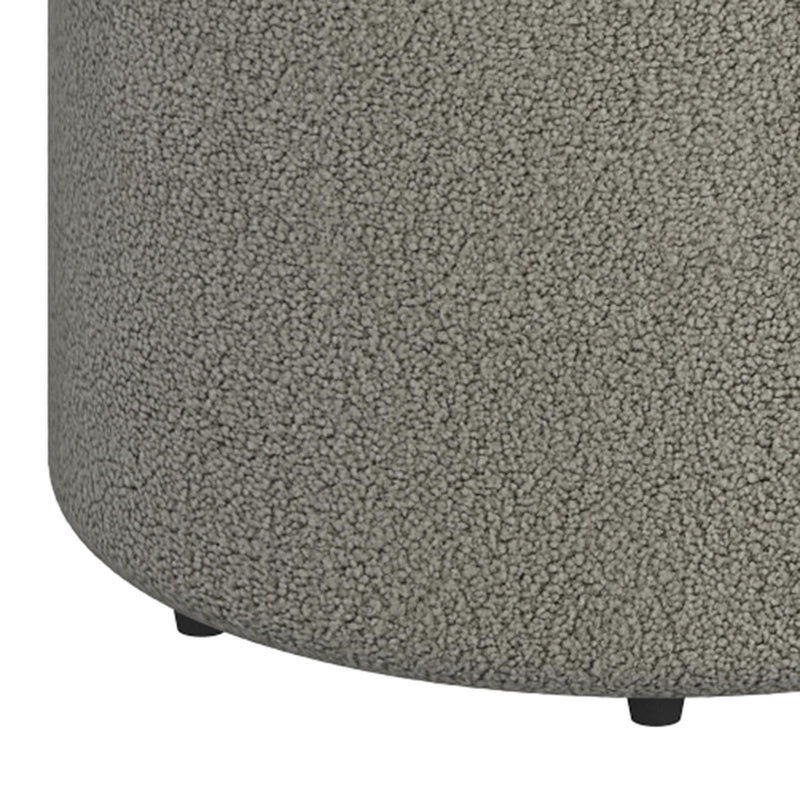 !nspire Novar 402-670WGY Round Ottoman - Warm Grey Boucle IMAGE 7