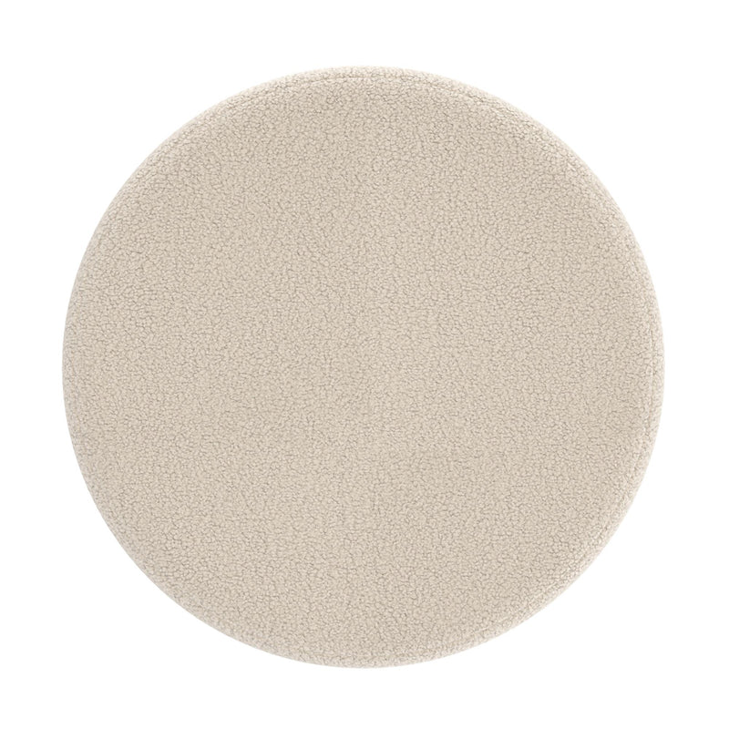 !nspire Novar 402-670CM Round Ottoman - Cream Boucle IMAGE 6