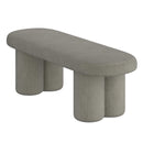 !nspire Azoro 401-163WGY Bench - Warm Grey Boucle IMAGE 3