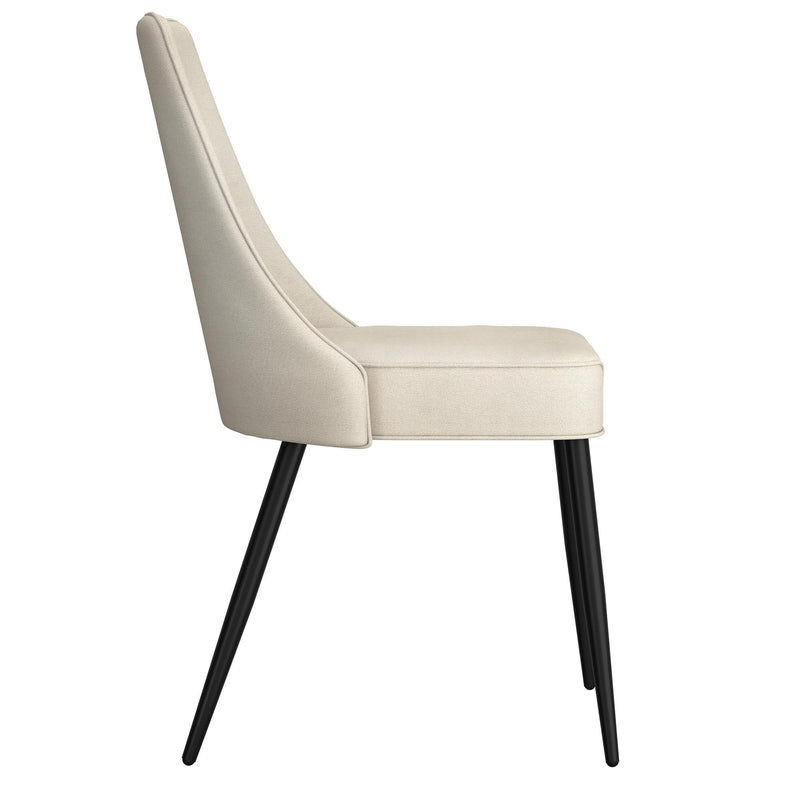 !nspire Koda 202-158BEG Dining Chair, Fabric - Beige and Black IMAGE 4