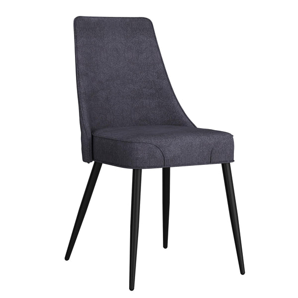 !nspire Koda 202-158CH Dining Chair, Fabric - Charcoal and Black IMAGE 1