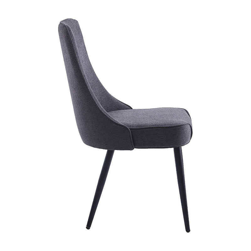 !nspire Koda 202-158CH Dining Chair, Fabric - Charcoal and Black IMAGE 4