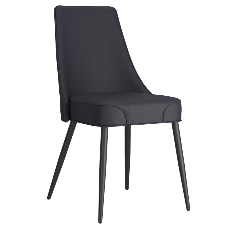 !nspire Koda 202-158PUBK Dining Chair, Faux Leather - Black IMAGE 1