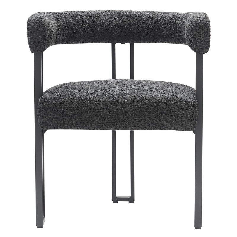 !nspire Scarlet 202-108CH Dining Chair - Charcoal Boucle and Black IMAGE 5