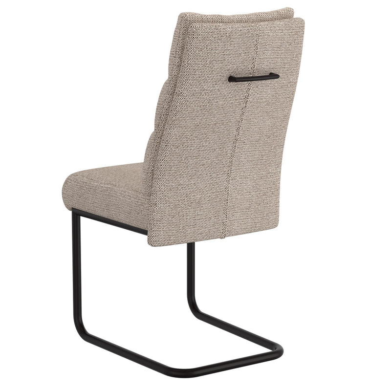 Worldwide Home Furnishings Brodi 202-138BEG Dining Chair - Beige and Black IMAGE 3