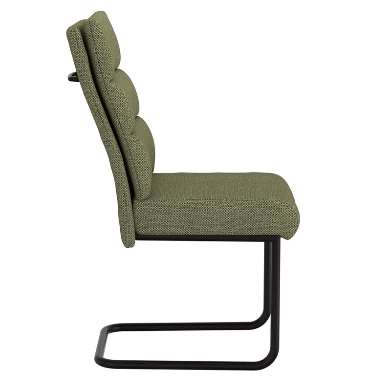 Worldwide Home Furnishings Brodi 202-138SG Dining Chair - Sage and Black IMAGE 4