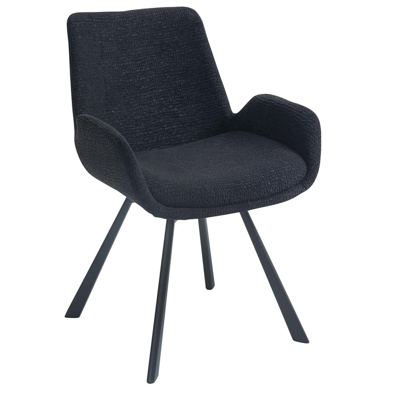 !nspire Signy 202-144BK Swivel Dining Chair - Black IMAGE 1