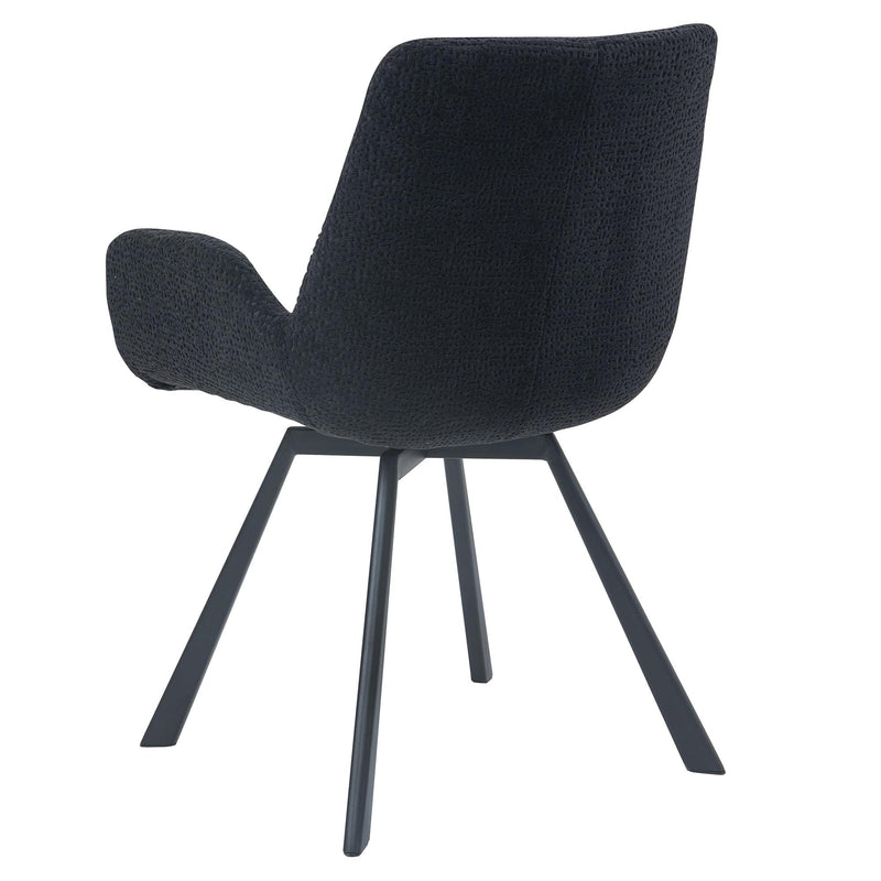 !nspire Signy 202-144BK Swivel Dining Chair - Black IMAGE 3