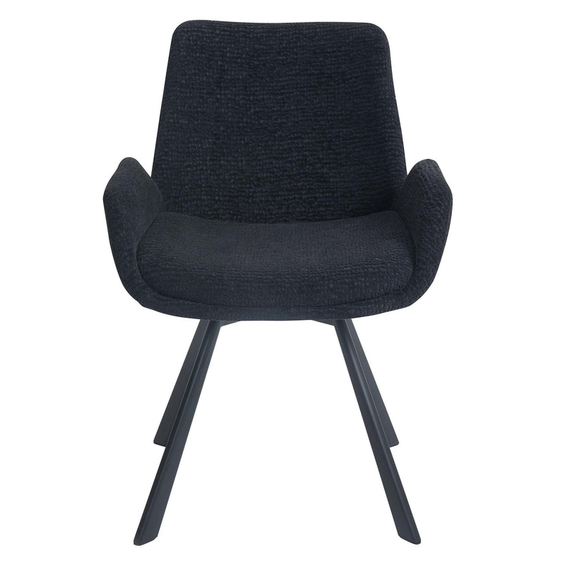 !nspire Signy 202-144BK Swivel Dining Chair - Black IMAGE 5