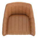 Worldwide Home Furnishings Talon 202-139CAM Swivel Dining and Accent Chair - Camel and Black IMAGE 6