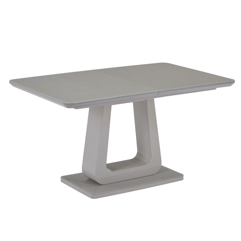 !nspire Corvus 201-159WGY Dining Table w/Extension - Warm Grey IMAGE 1