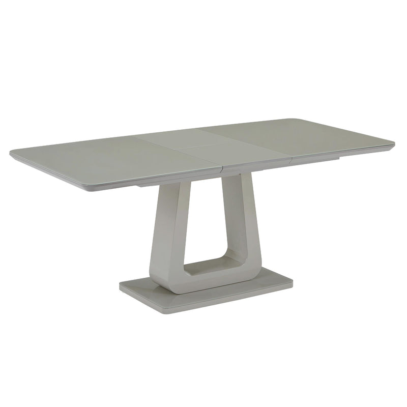 !nspire Corvus 201-159WGY Dining Table w/Extension - Warm Grey IMAGE 3