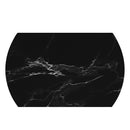 !nspire Calisto 201-110BK Round Pedestal Dining Table w/Extension - Black IMAGE 7