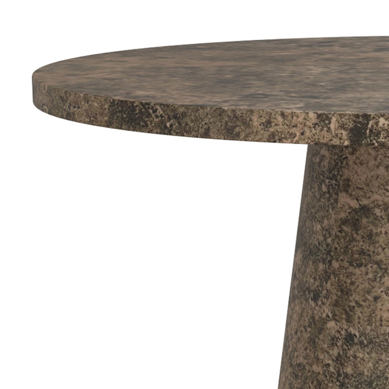 Worldwide Home Furnishings Godiva 201-142GY Round Pedestal Table - Grey Stone IMAGE 6