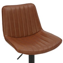 !nspire Kosi 203-190SD Adjustable Air-Lift Stool - Saddle and Black IMAGE 6