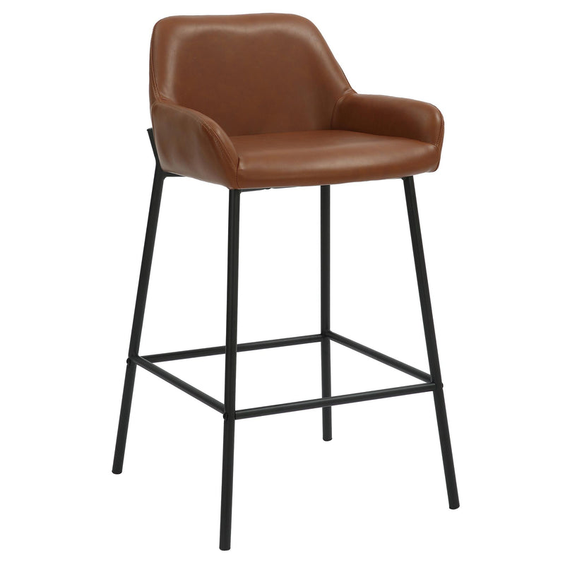 !nspire Baily 203-541PUSD 26" Counter Stool - Saddle and Black IMAGE 1