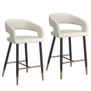 !nspire Crimson 203-096BEG 26" Counter Stool - Beige and Black IMAGE 6