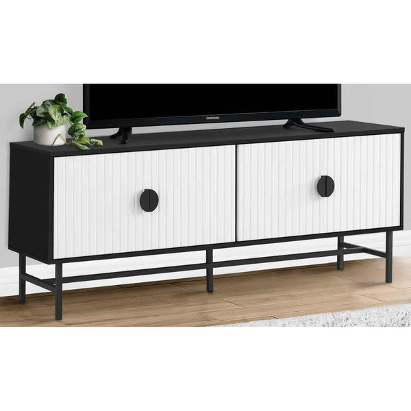  Monarch I 2732 TV Stand - Black/White IMAGE 1