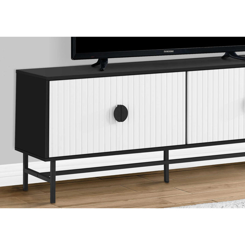  Monarch I 2732 TV Stand - Black/White IMAGE 2