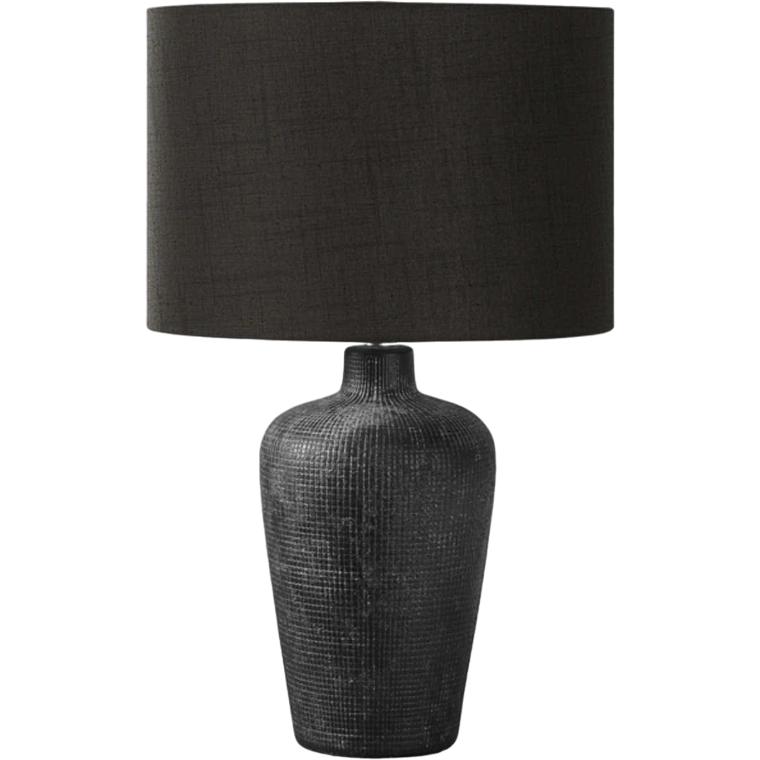  Monarch I 9621 Table Lamp - Black Ceramic / Black Shade IMAGE 1